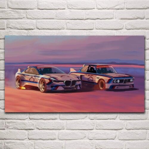 Artistic Car 3.0 CSL R Bavarian Auto Machine artwork living room decor home art decor canvas fabric poster MC810