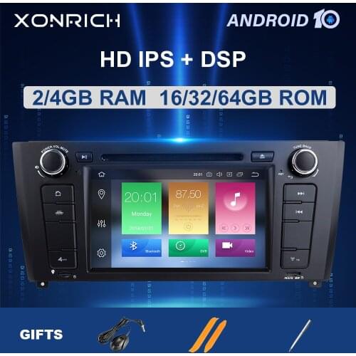 IPS DSP 8Core 1 Din Android 10 Car DVD Multimedia For BMW E87 BMW 1 Series E88 E82 E81 I20 Radio GPS Navigation head unit4+64GB