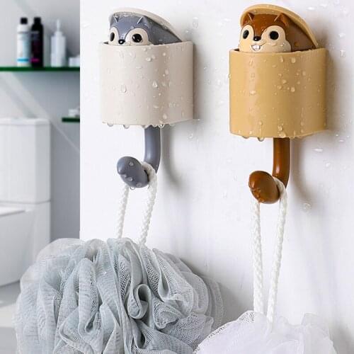 Squirrel Hooks Wall Keys Holder Coat Hanger Decorative Clothe Storage Rack Outstretch Home Hanging Housekeeper Kitchen Bathroom