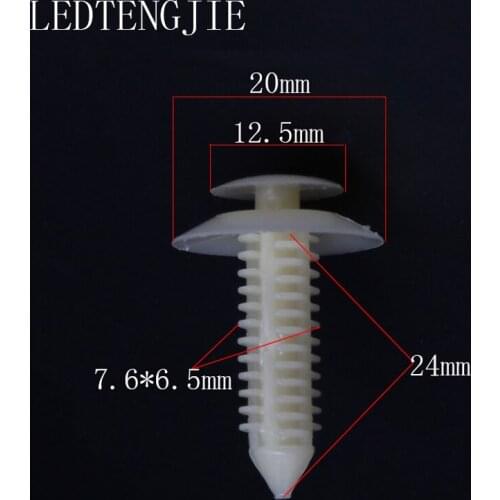 LEDTENGJIE 100PCS 7mm Auto Fasteners Clip Push Type Rivets YT-1602 Car Door Clip for BMW Car Door Repair Parts