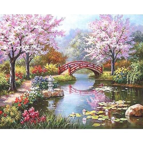 40x50cm Frameless painting by numbers Nature Landscape On Canvas pictures by numbers Home Decoration DIY For Unique Gift