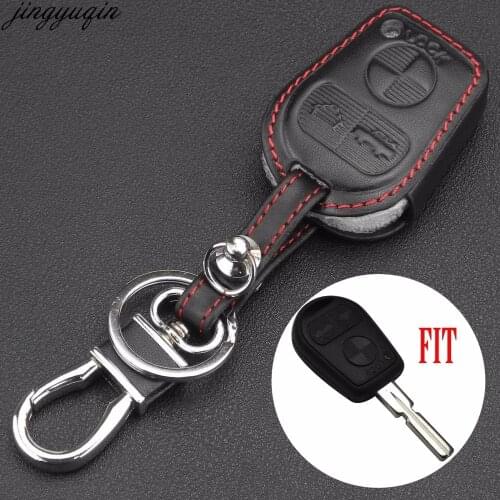 New Remote 3 Buttons Leather Protect Car Key Case Cover For BMW E46 E31 E32 E34 E36 E38 E39 Z3 Holder