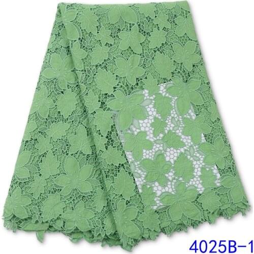 New Nigerian Chiffon Lace Fabric 2021 Hot Sale Chiffon Lace Fabric For Women Party Lace Fabric 4025B-1