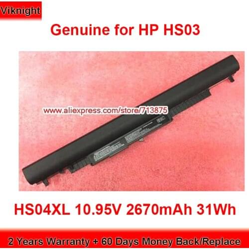 Genuine HS03 Battery 807611-221 for Hp Pavilion 14-AC040TU 15-AC088NX 15-AF180NG 17-Y058NG 10.95V 2670mAh 31Wh