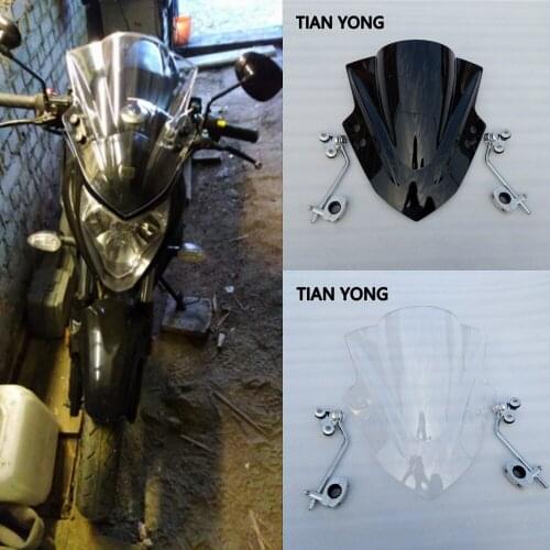 Adjustable Universal Motorcycle Windscreen Windshield Covers Screen Motorbikes Deflector For Ducati Monster 1200 2014-2015