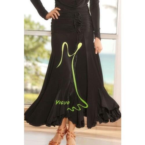 Dance, ballroom dance, modern dance, waist wrinkle, waist lace, belt decoration, modern dance, practice skirt, S11047