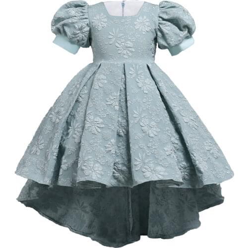 2021 Kids Dresses For Girls Tutu Princess Children Evening Party Dress Flower Wedding Dress Vestidos 2 3 4 5 6 7 10 11 12 Years