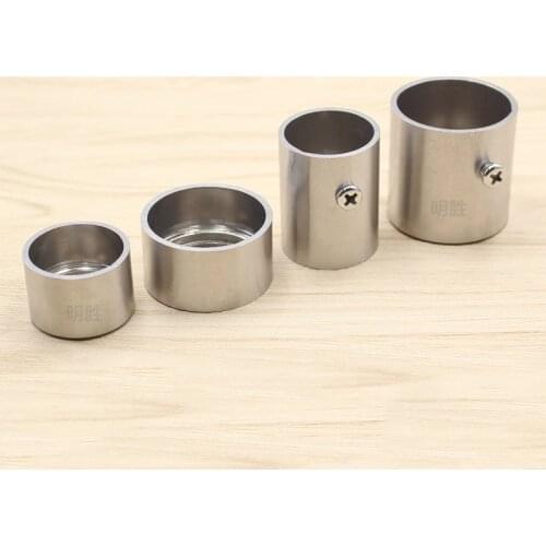 Stainless Steel 20mm 38mm High Tall Flange Holder Bracket Closet Rod Wall Floor 25mm 32mm Tube