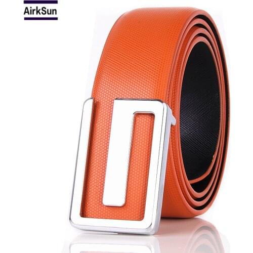 High quality Unisex genuine leather belt brand designer womans belt for jeans pants trousers G belt width 3.3cm