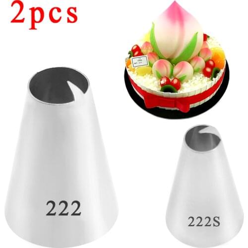 3PCS Large Metal Cake Cream Decoration Tips Set Pastry Tools Stainless Steel Piping Icing Nozzle Cupcake Head Dessert Decorators