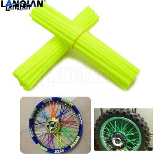 72pcs Universal Dirt Bike Motorcycle Wheel spoke skins cover For BMW R1200GS F800GS F650GS F800GS G650GS G650 G450X R1150GS HP2
