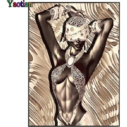 5D DIY Diamond Painting Nordic Sexy Girl Full Drill Square Diamond Embroidery Rhinestone Kit Diamond Mosaic Decor For Home