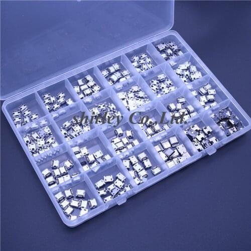 Free shiiping 240Pcs 24 Models Micro USB Connector Socket Jack For MP3/4/5 100% new