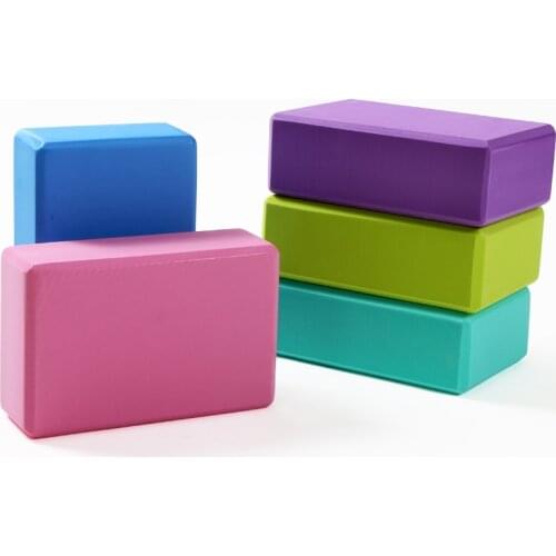 Yoga Block Brick Foaming Foam Block Stretching Aid Yoga Block Home Exercise Practice Fitness Gym Sport Tool EVA Women