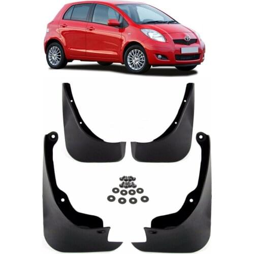 Car Molded Mud Flaps For 2006-2011 TOYOTA Yaris / Vitz Hatchba Mudflap Mudguards Splash Guard Wheel Fender Flares