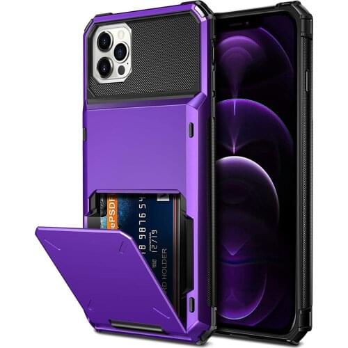 For iPhone 12 pro MAX Case Wallet Credit Card Holder ID Slot Pocket Cover For iPhone 12 Mini 12pro iPhone12 12mini Coque Funda