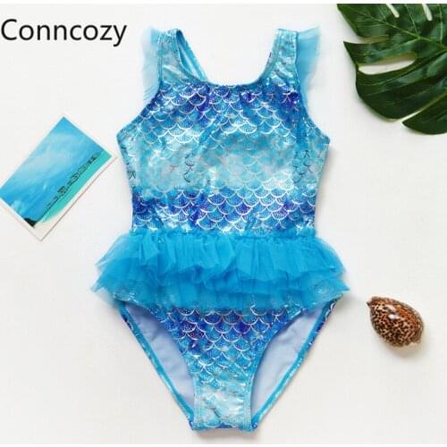 Childrens Swimsuit Girls Hot Silver One-piece Swimsuit Small and Medium-sized Childrens Puff Skirt Swimsuit Girls Bathing Suit