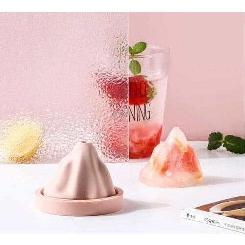 Snow Mountain Ice Cube Mold Creative Food Grade Silicone DIY Ice Tray Ice Maker Funnel whiskey jelly sweet skin mold