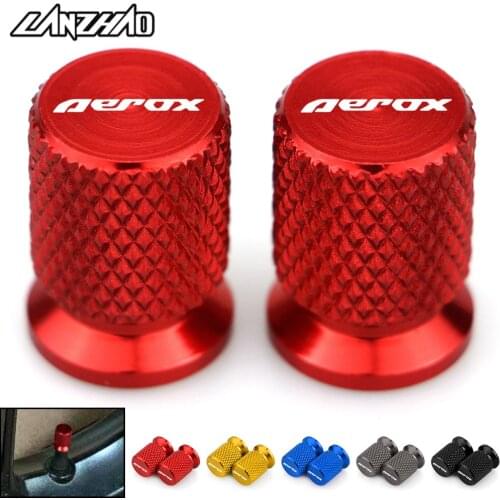 AEROX Motorcycle Tyre Valve CNC Aluminum Tire Air Port Stem Cover Cap Accessories for Yamaha Aerox R 50 125 155 2013-2020