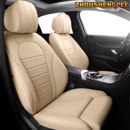 Custom Leather car seat covers For Ford Fiesta Mondeo Fusion Focus Escort S-MAX Edge Kuga Taurus Automobiles Seat Cover cars