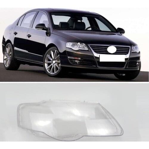 Lofty Richy For VW Passat B6 Magotan 2007-2011 Headlight Shade Cover Headlamp Lamp Shell Mask Lampshade Transparent Glass Lens
