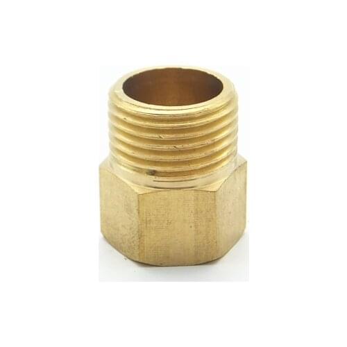 M16*1.5 Female Thread x 1/2" BSP Male Thread Connection Brass Pipe Fitting Adapter Coupler Connector For Pressure Gage