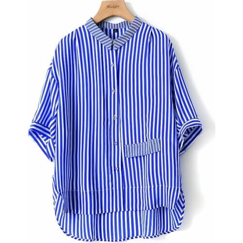 Женские рубашки в полоску Magic Elli China At AliExpress