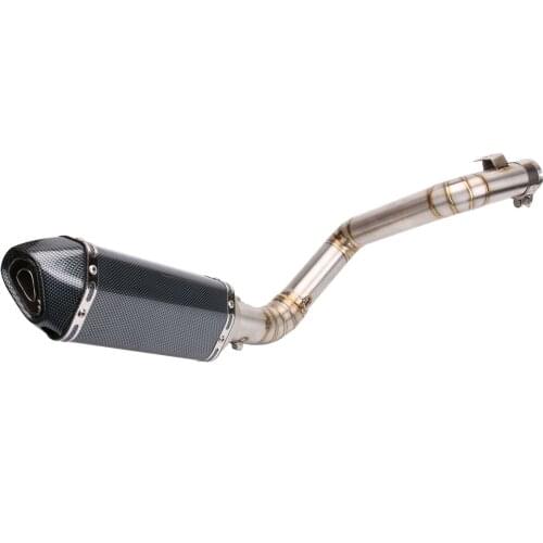 Motorcycle Sports Car Exhaust Pipe Modified Middle Section Full Section Exhaust Pipe Suitable for KTM Duke200 390 Accessories