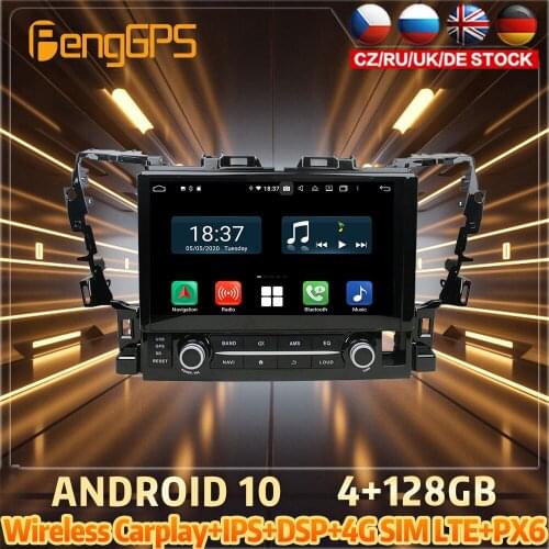 128G Android10 PX6 DSP For TOYOTA Alphard 2015 Car DVD GPS Navigation Auto Radio Stereo Video Multifunction CarPlay HeadUnit