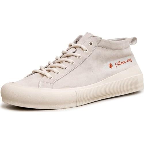 Men Casual Basic Shoes Luxury Leather Fur Loafer High Street Wear Spring Male Adult Sneakers Boots Flats Shoes