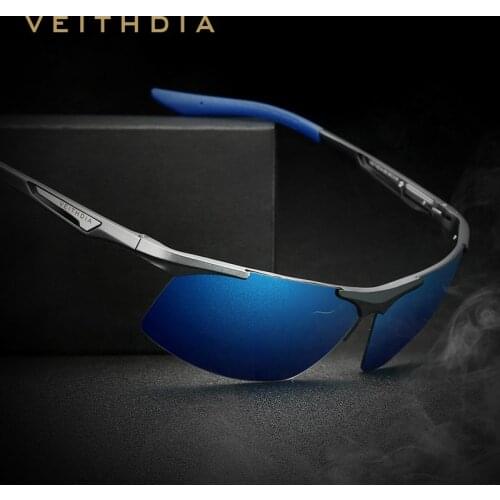 VEITHDIA Aluminum Magnesium Mens Sunglasses Polarized Men Coating Mirror Glasses oculos Male Eyewear Accessories For Men 6562