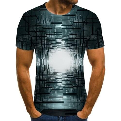 2020 new mens dazzling 3D T-shirt, 3D mens summer printed T-shirt, sports leisure T-shirt, mens and womens T-shirt xs-6xl