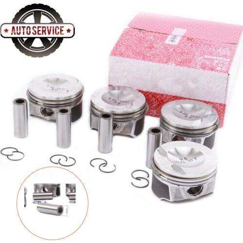 NEW 82.51mm Engine Piston 06H 198 151 B & Piston Ring Pin 21mm Set For Audi TT A3 A4 VW Passat Tiguan Jetta Golf GTI EA888 2.0T