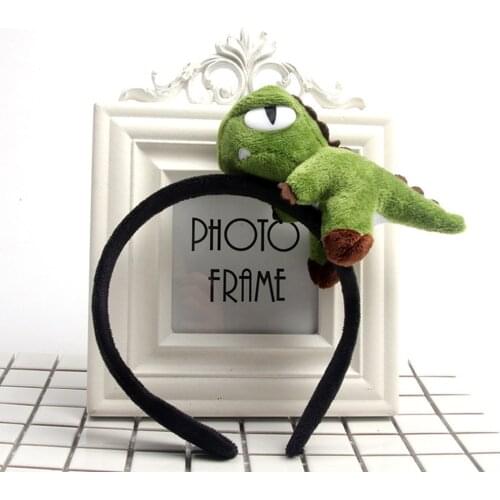 Cute Animal Hairband For Women girls Plush dinosaur headband Hair Hoop Band Hair Accessories Funny Party Halloween Gift