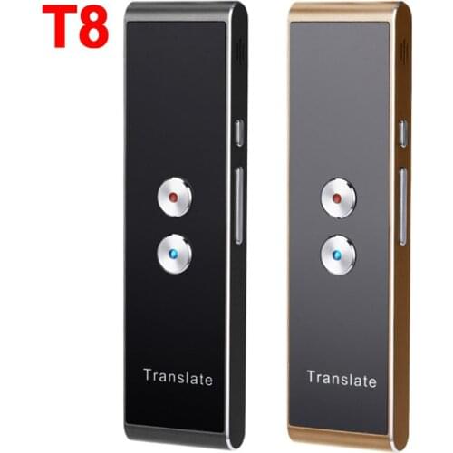 T8 Voice Translator Two-Way Real Time 30 Multi-Language Smart Speech Translation For Learning Travelling Business Meet