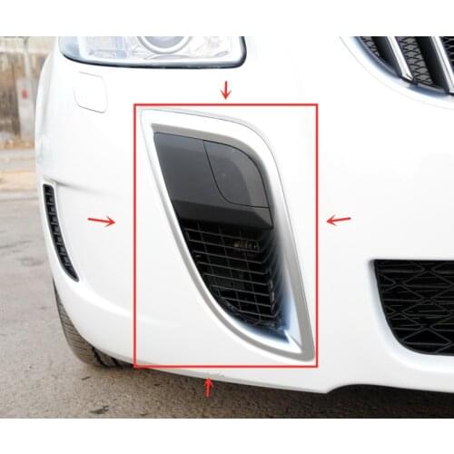 QDAEROHIVE car Front Bumper Lower Grille Grill Fog Light bezel Fog Lamp cover For Buick Regal GS 2010-2016