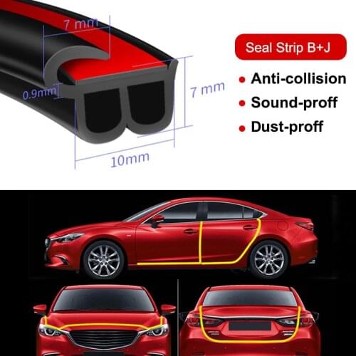 Car Door rubber Seal Strip Stickers Anti-Dust Soundproof Sealing strip Car Door Edge Scratch Protector Insulation Sealing Hood