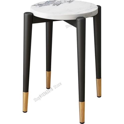 Light Luxury Stool Household Fashion Creative Bench Living Room Dining Stool Study Makeup Stool Fast Restaurant Canteen Can Over