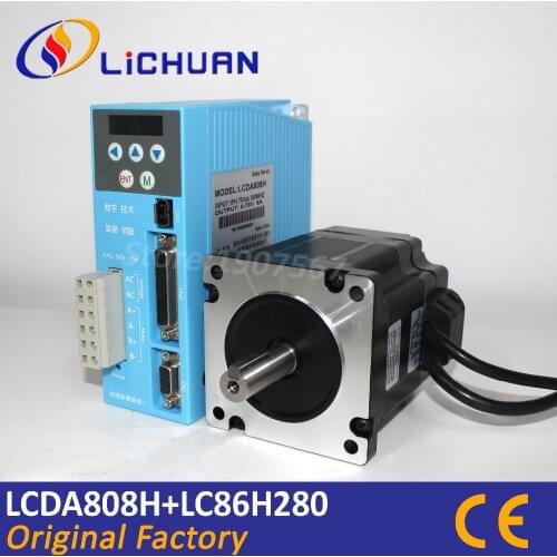 NEMA 34 closed loop stepper motor 4.5Nm 642Oz-in Nema34 hybrid stepping motor 8A high precision digital closed loop motor driver