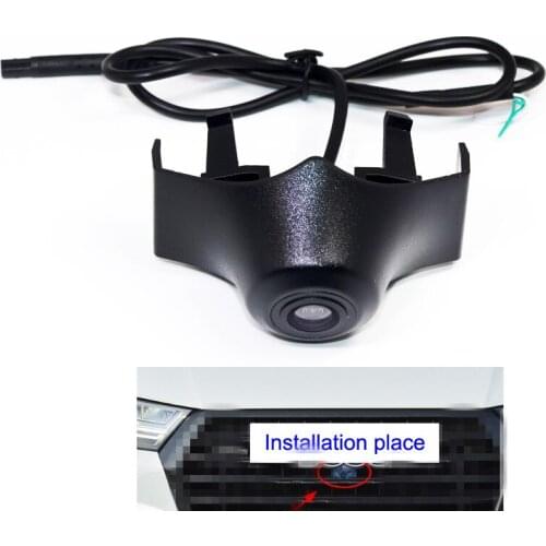 Night vision HD CCD Car front view camera for AUDI Q7 2016 front positvie forward camera parking assist waterproof