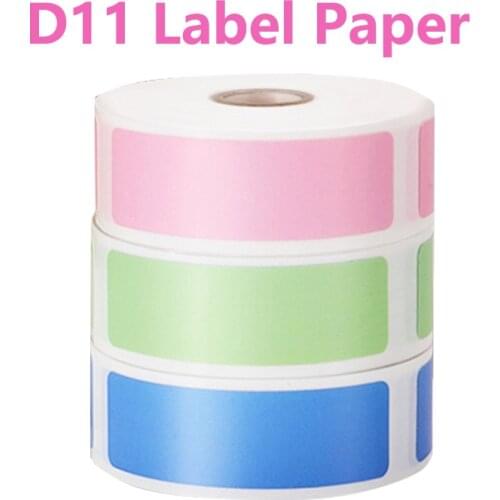D11 Thermal Label Paper Niimbot D61 Mini Label printer paper Supermarket Waterproof Anti-Oil Price Label Pure Color Label Stick