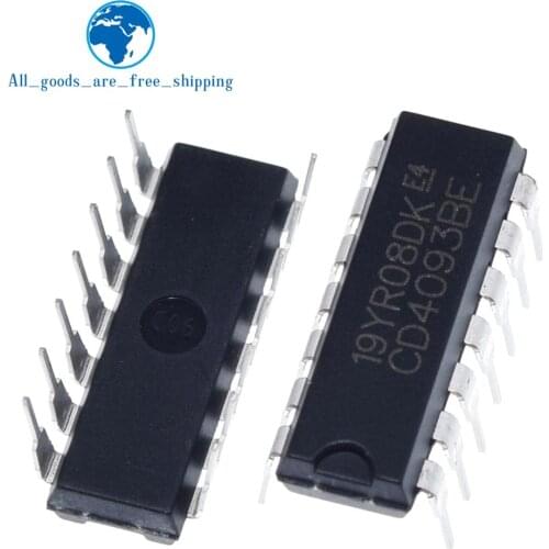10PCS CD4093BE DIP14 CD4093 DIP 4093 DIP-14 4093BE new and original IC