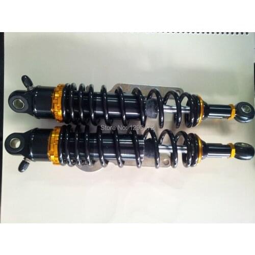 13.5" 340mm Pair Air Shock Suspension Absorber for yamaha suzuki gs500 honda cb400 Quad atv black gold