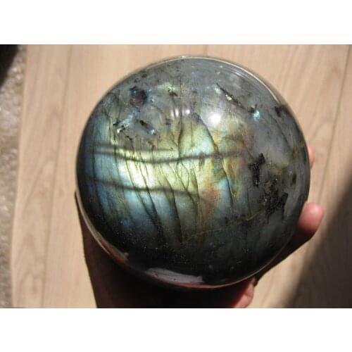 1770g(3.9lb) Natural Labradorite quartz crystal sphere