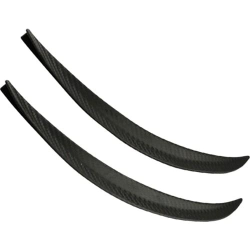 2 Pair Black Tone Vehicle Car Decorative Wheel Strip Eyebrow Sticker 32cm