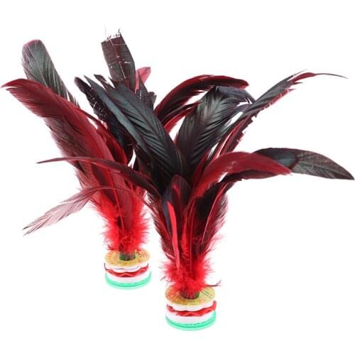 2pcs Feather Shuttlecock China Jianzi Foot Kick Hand wheel Fancy Goose Feather Shuttlecock Fitness entertainment