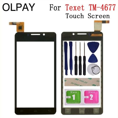 4.5'' Mobile Phone Touch For Texet TM-4677 TM 4677 Touch Screen Glass Digitizer Touch Panel Front Glass Repair And Tools