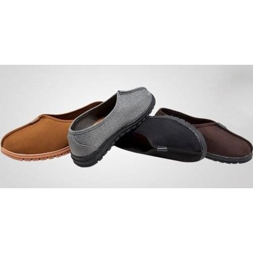 4color black/gray/yellow/coffee high quality all season Buddhist shaolin monk kung fu shoes zen lay meditation buddha sneakers