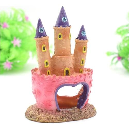 Fish Tank Landscape Plant Simulated Princess Castle Fish Cave Grass Rockery Aquarium Ornament Fish Tank Underwater Decoration