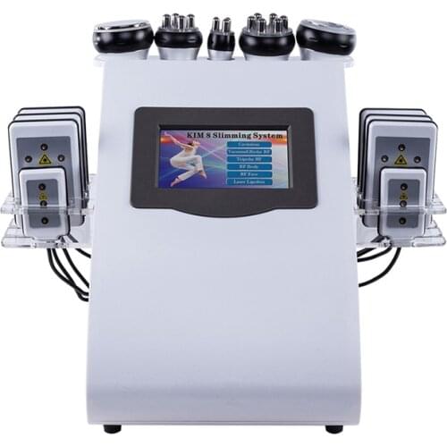6 in 1 Ultrasonic Liposuction 40K Cavitation Vacuum Weight Loss Machine Slimming Radio Frequency Body Shaping Beauty Device